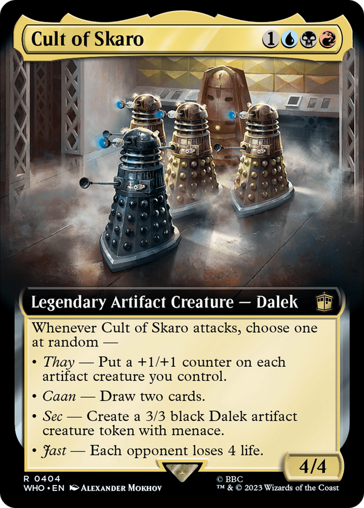 Cult of Skaro (Extended Art) [Doctor Who] Magic: The Gathering
