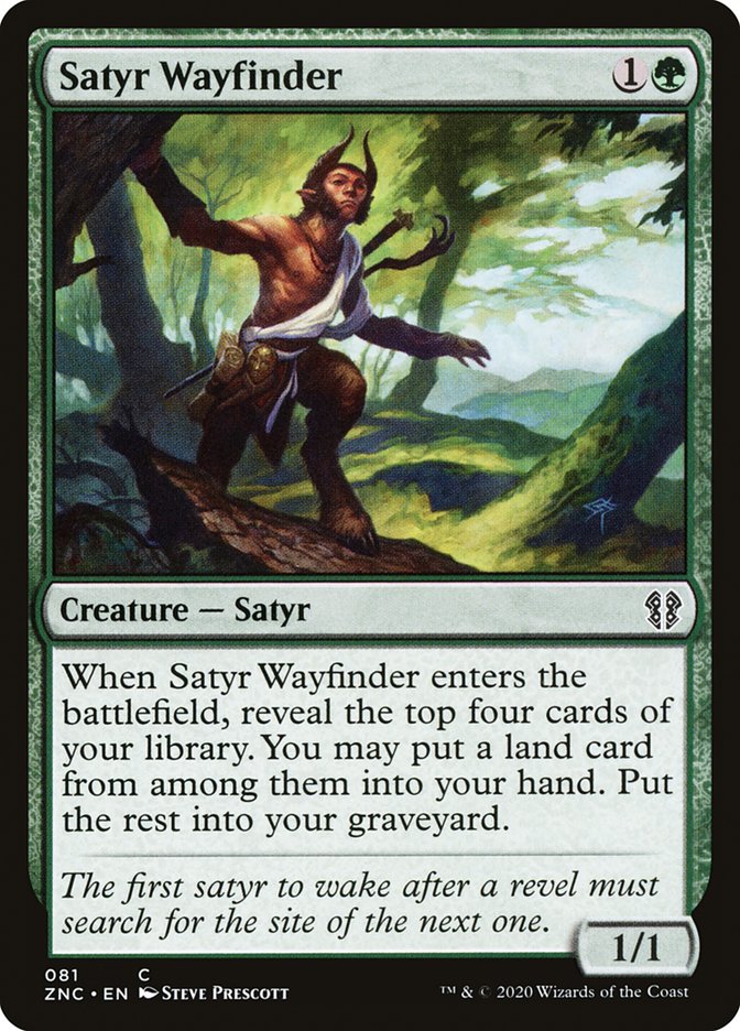 Satyr Wayfinder [Zendikar Rising Commander] Magic: The Gathering
