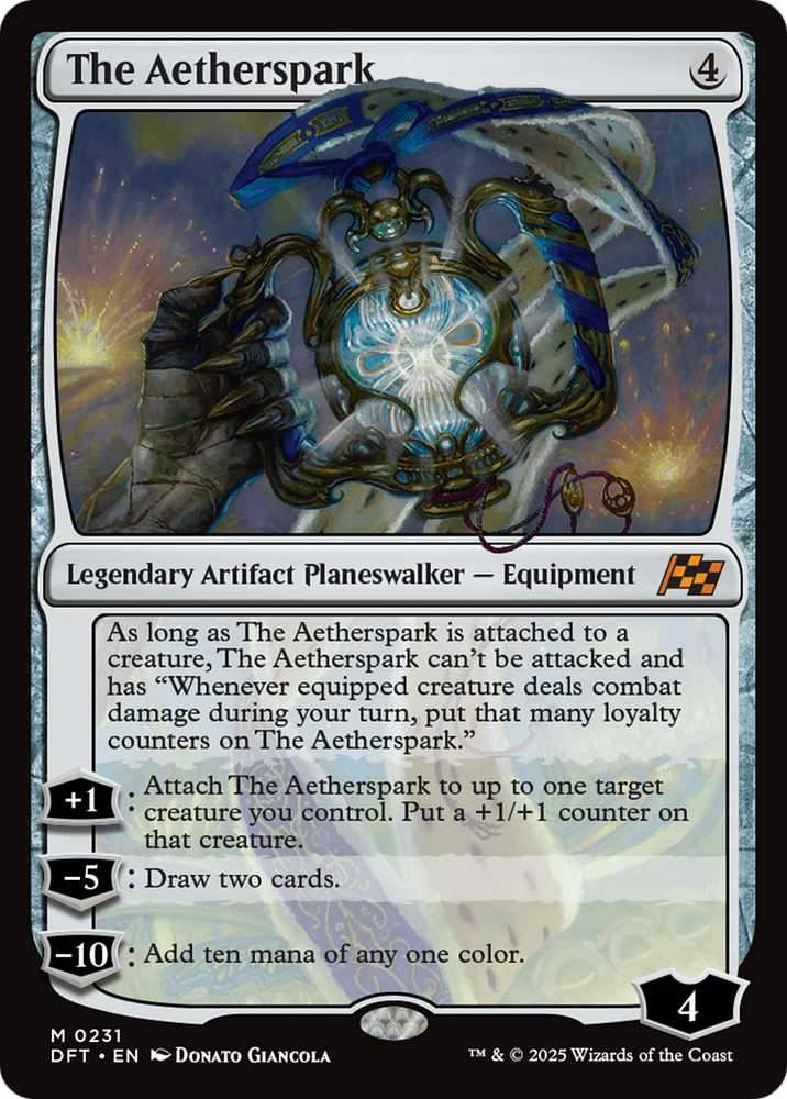 The Aetherspark [Aetherdrift] Magic: The Gathering
