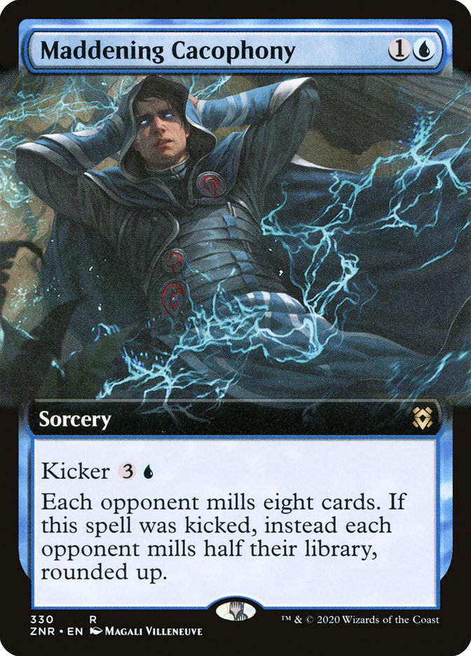 Maddening Cacophony (Extended Art) [Zendikar Rising] Magic: The Gathering