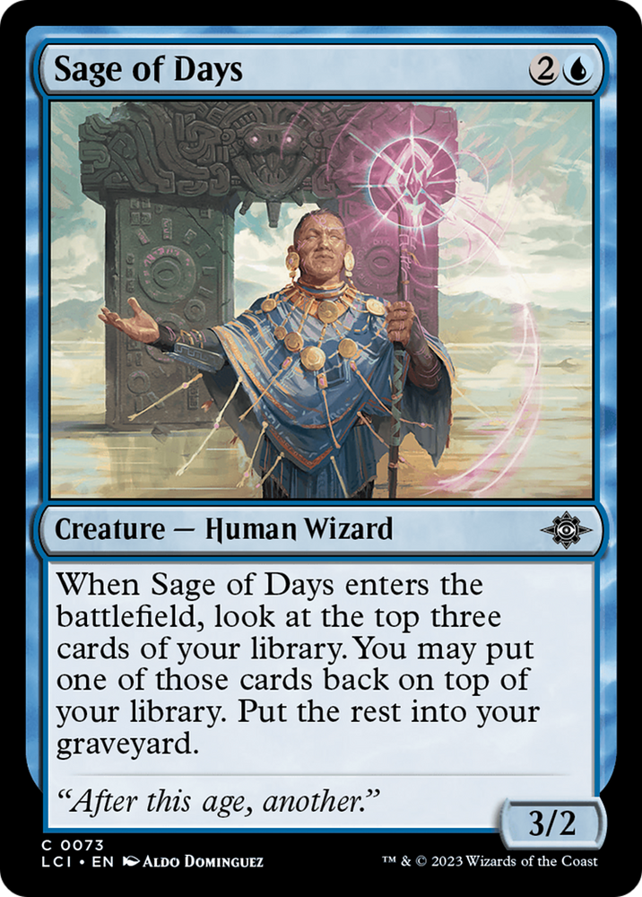 Sage of Days [The Lost Caverns of Ixalan] Magic: The Gathering