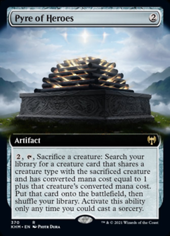 Pyre of Heroes (Extended Art) [Kaldheim] Magic: The Gathering