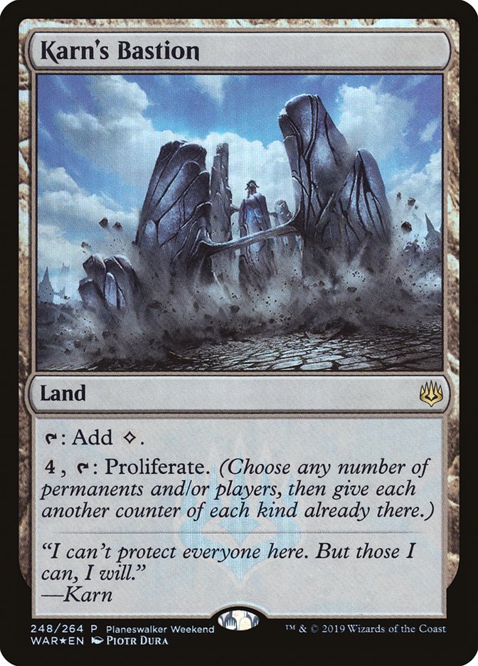 Karn's Bastion (Planeswalker Weekend) [War of the Spark Promos] Magic: The Gathering
