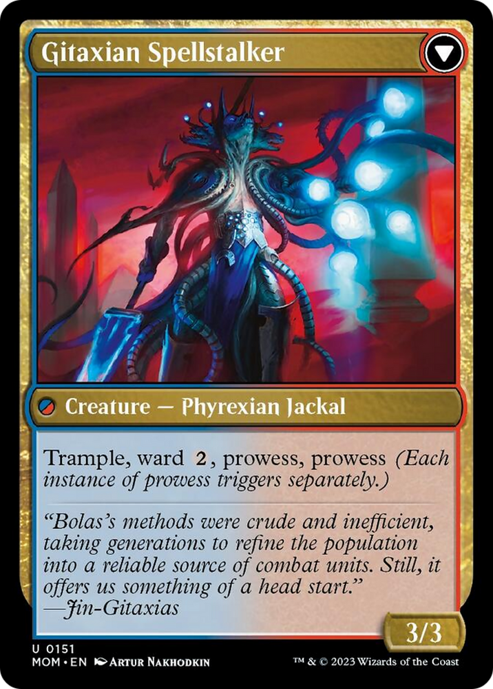 Khenra Spellspear // Gitaxian Spellstalker [March of the Machine] Magic: The Gathering