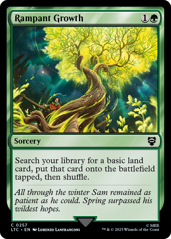 Rampant Growth [The Lord of the Rings: Tales of Middle-Earth Commander] Magic: The Gathering
