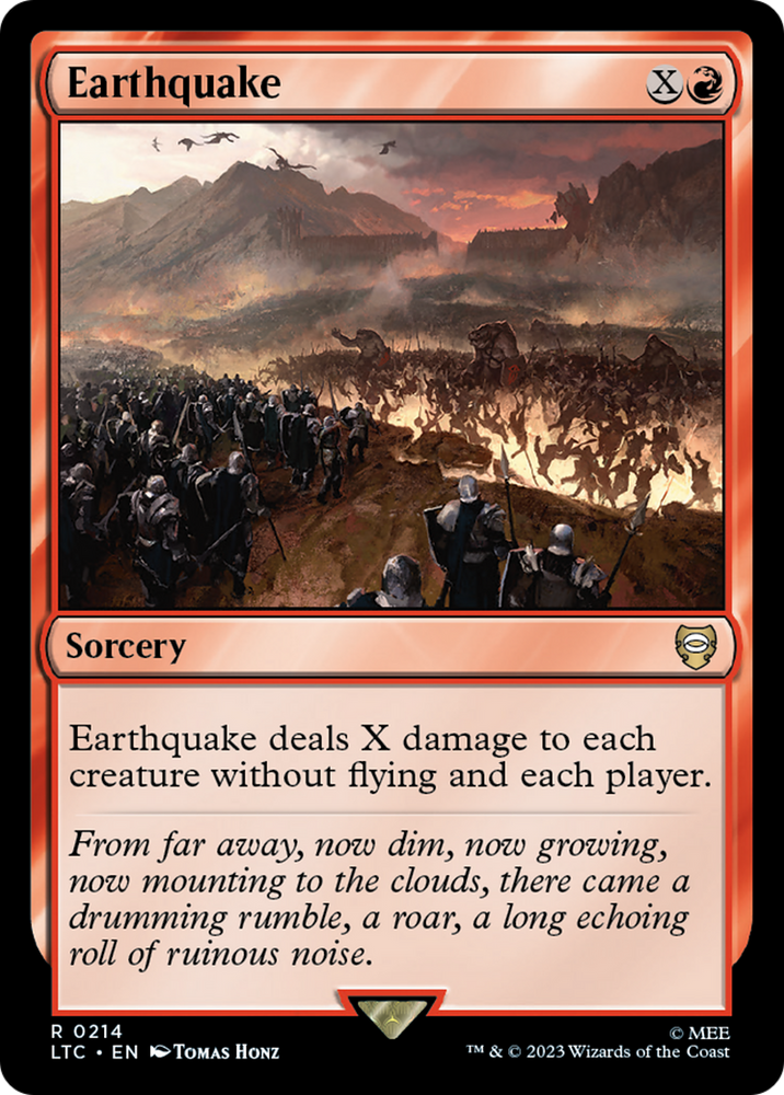 Earthquake [The Lord of the Rings: Tales of Middle-Earth Commander] Magic: The Gathering