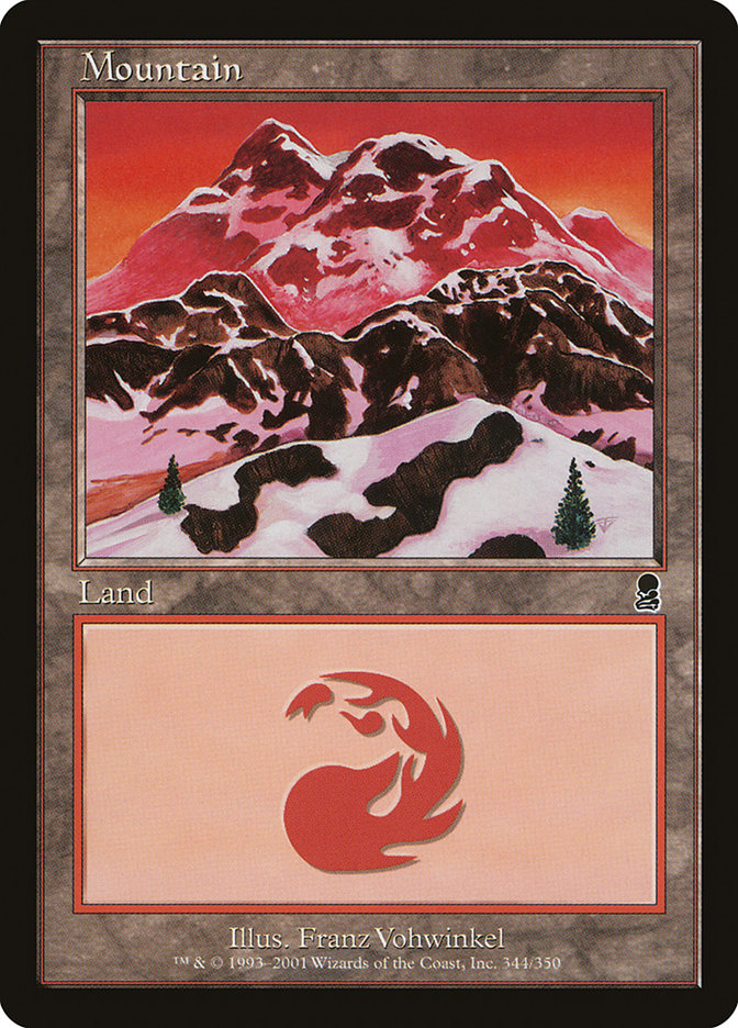 Mountain (344) [Odyssey] Magic: The Gathering