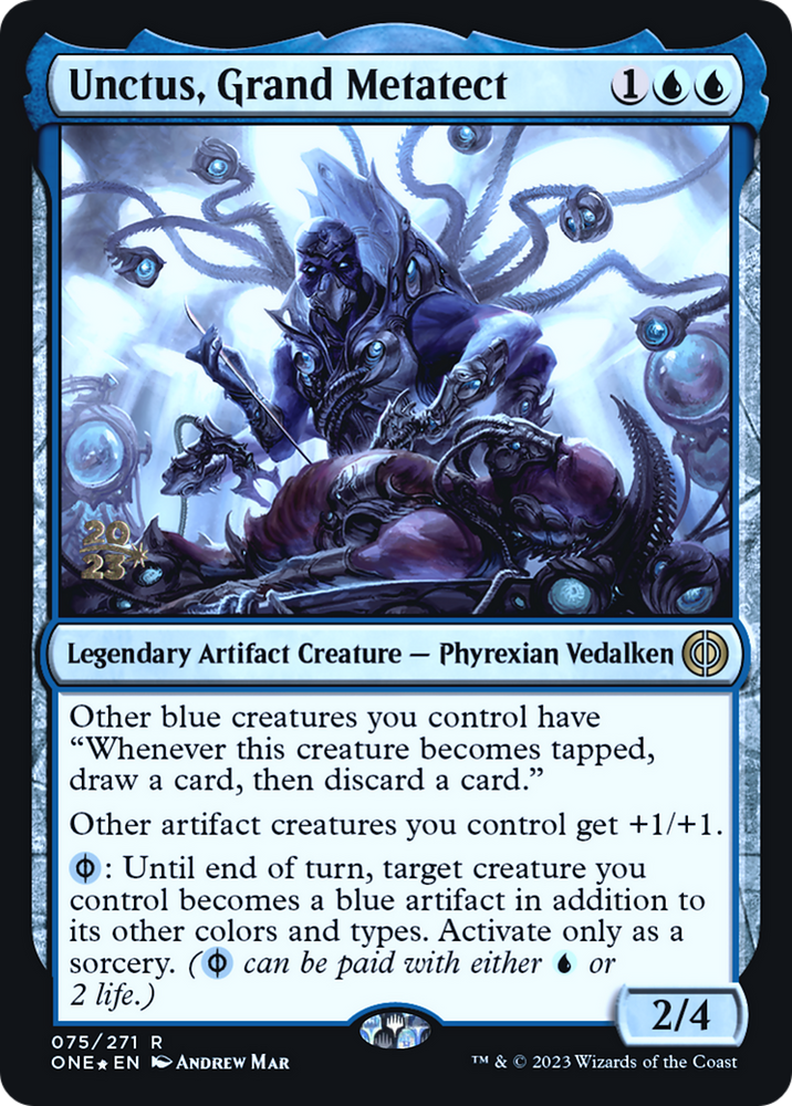 Unctus, Grand Metatect [Phyrexia: All Will Be One Prerelease Promos] Magic: The Gathering