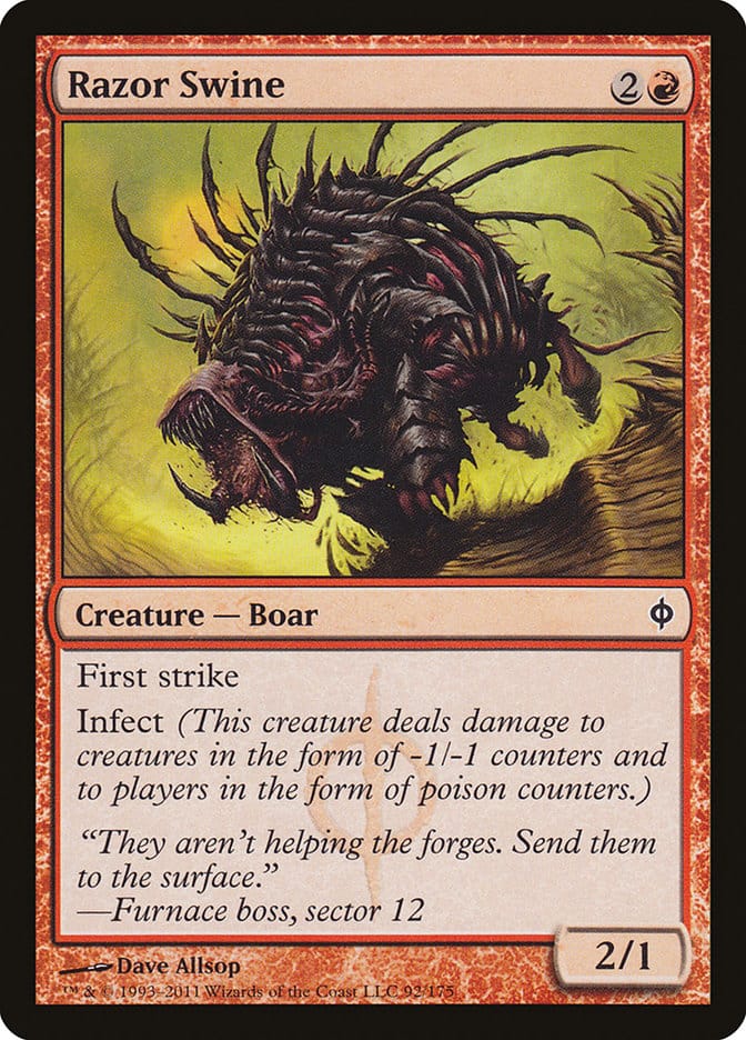 Razor Swine [New Phyrexia] Magic: The Gathering