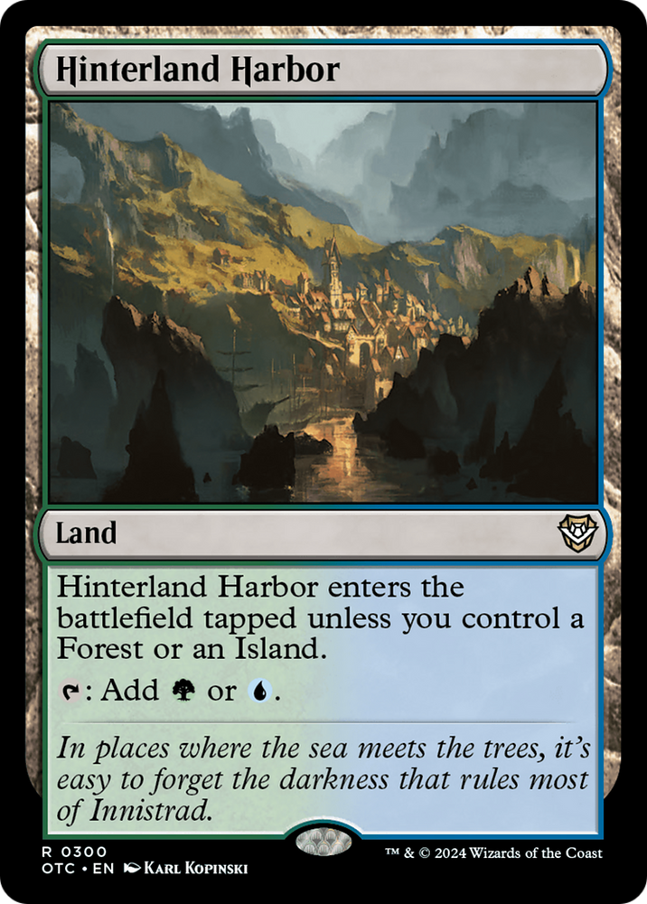 Hinterland Harbor [Outlaws of Thunder Junction Commander] Magic: The Gathering