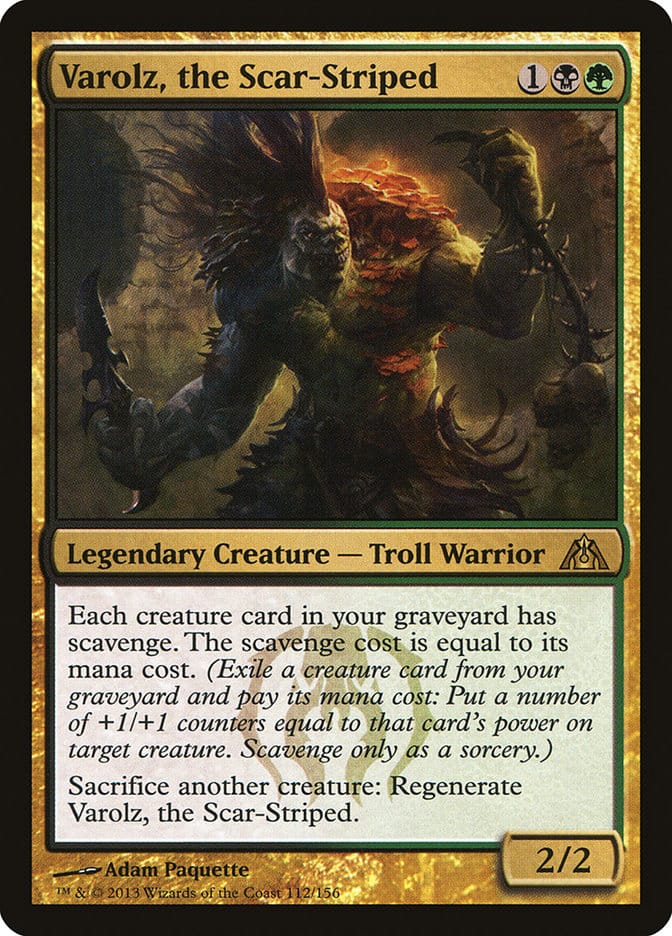 Varolz, the Scar-Striped [Dragon's Maze] Magic: The Gathering