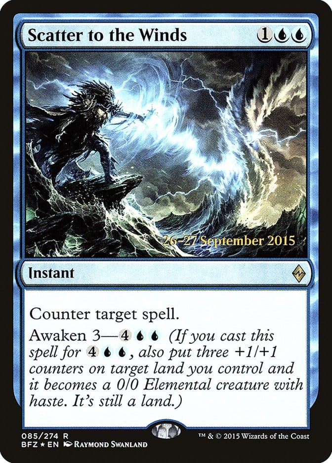 Scatter to the Winds [Battle for Zendikar Prerelease Promos] Magic: The Gathering