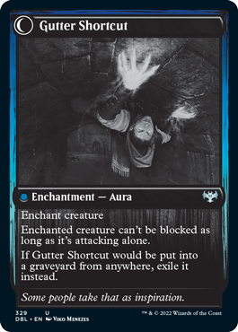 Gutter Skulker // Gutter Shortcut [Innistrad: Double Feature] Magic: The Gathering