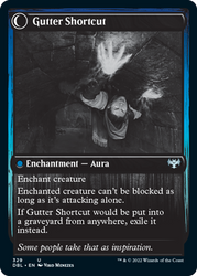 Gutter Skulker // Gutter Shortcut [Innistrad: Double Feature] Magic: The Gathering