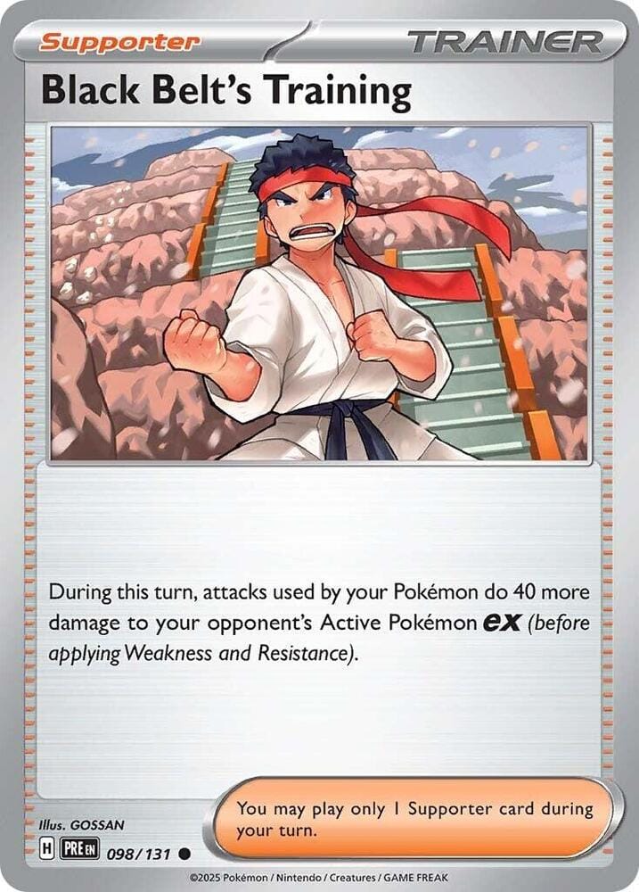 Black Belt's Training (098/131) [Scarlet & Violet: Prismatic Evolutions] - Pokemon Cards For Your TCG Needs!