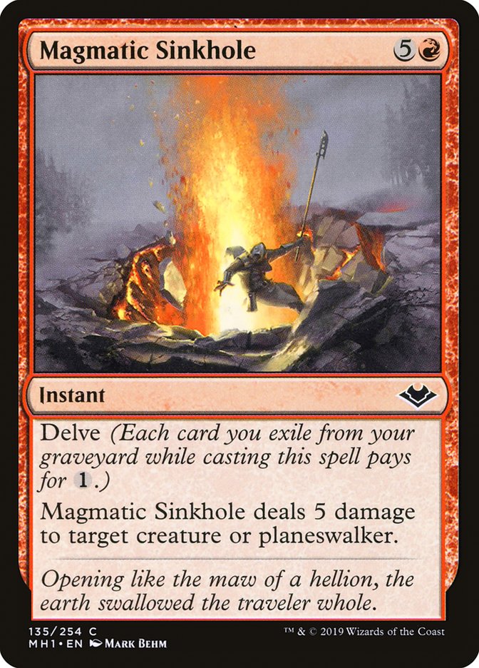 Magmatic Sinkhole [Modern Horizons] Magic: The Gathering