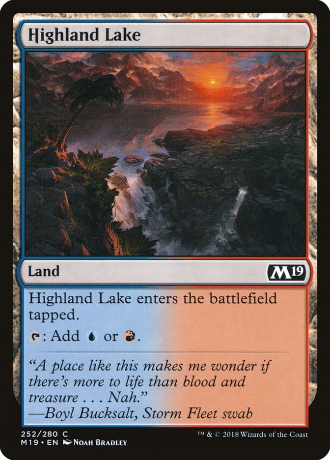 Highland Lake [Core Set 2019] Magic: The Gathering
