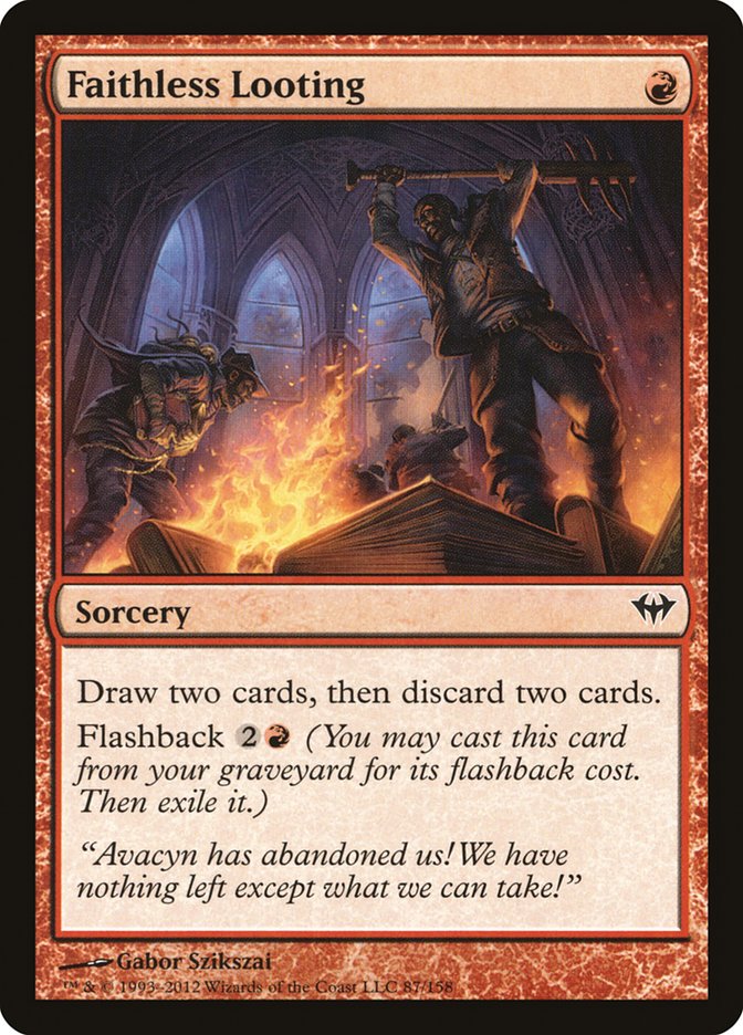 Faithless Looting [Dark Ascension] Magic: The Gathering
