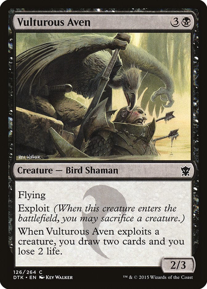 Vulturous Aven [Dragons of Tarkir] Magic: The Gathering