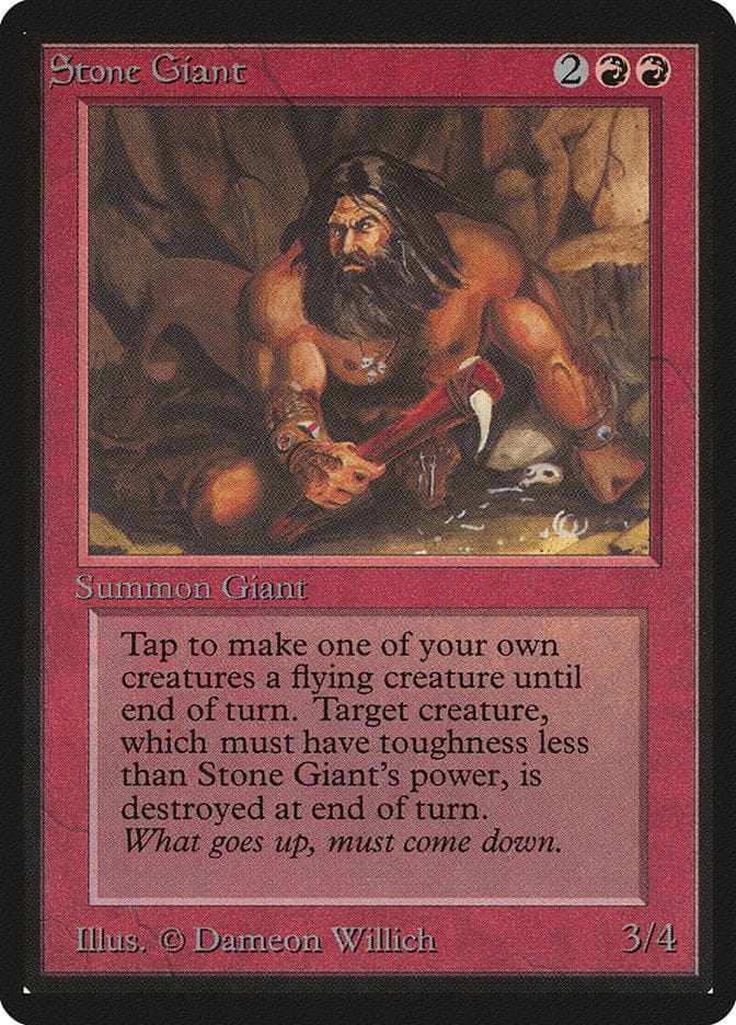 Stone Giant [Beta Edition] Magic: The Gathering