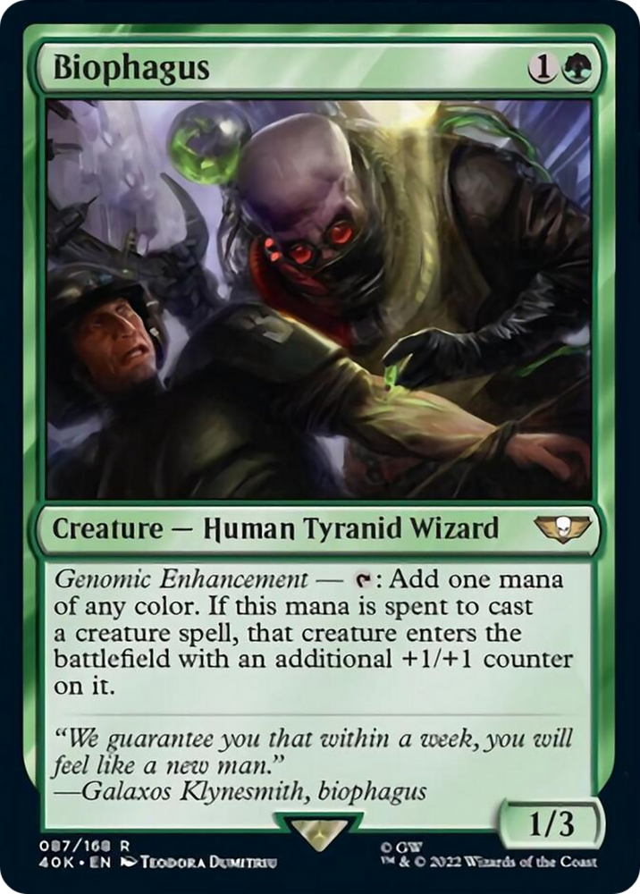 Biophagus (Surge Foil) [Warhammer 40,000] Magic: The Gathering