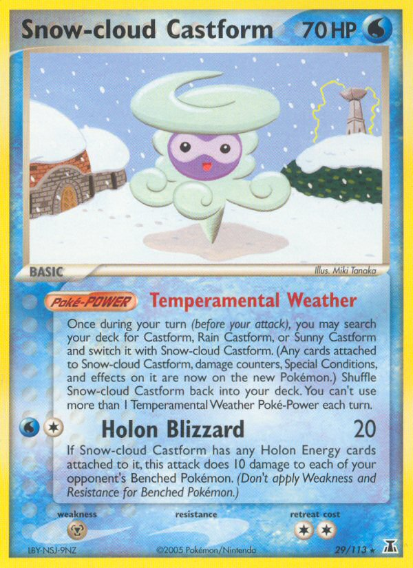 Snow-cloud Castform (29/113) [EX: Delta Species] Pokémon