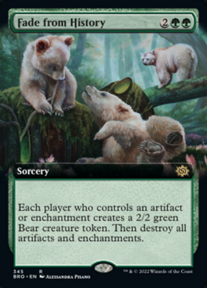 Fade from History (Extended Art) [The Brothers' War] Magic: The Gathering