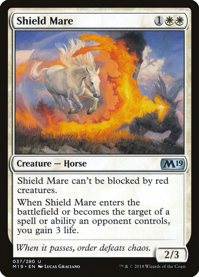 Shield Mare [Core Set 2019] Magic: The Gathering