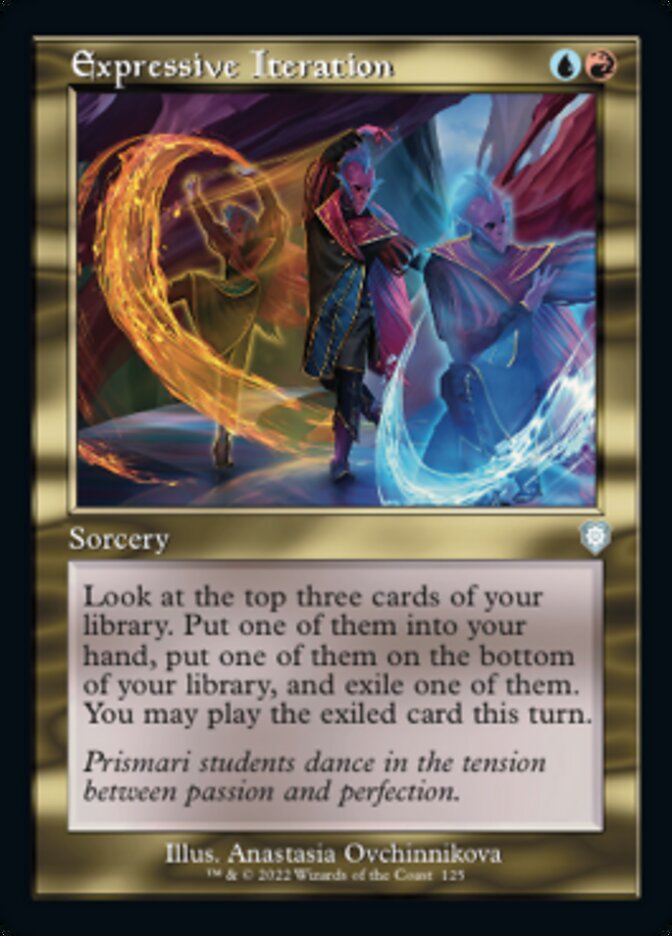 Expressive Iteration (Retro) [The Brothers' War Commander] Magic: The Gathering