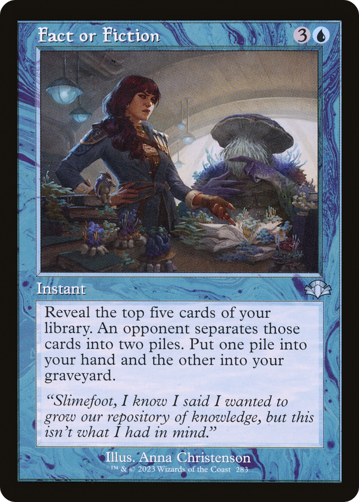 Fact or Fiction (Retro) [Dominaria Remastered] Magic: The Gathering