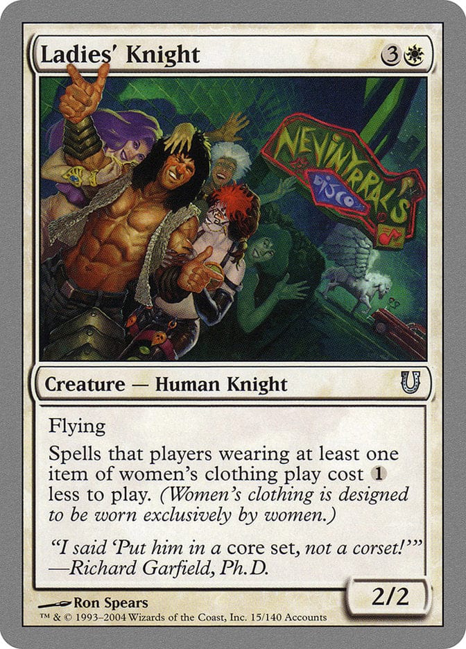Ladies' Knight [Unhinged] Magic: The Gathering