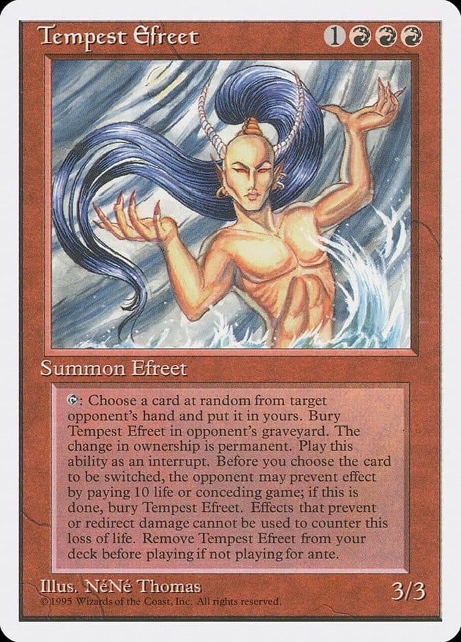 Tempest Efreet [Fourth Edition] Magic: The Gathering