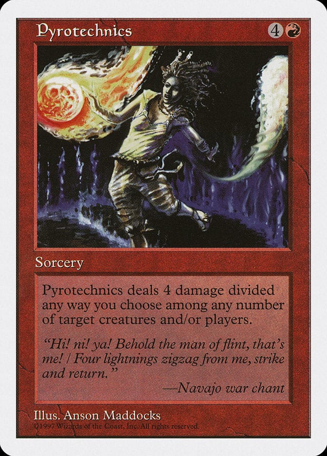 Pyrotechnics [Fifth Edition] Magic: The Gathering