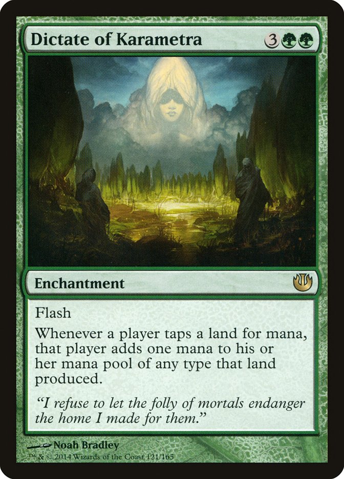 Dictate of Karametra [Journey into Nyx] Magic: The Gathering