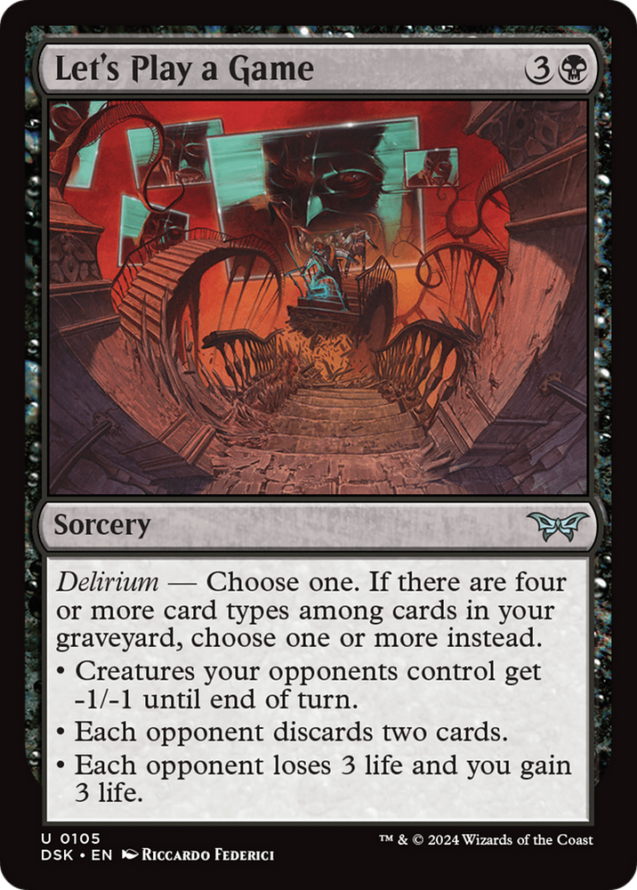 Let's Play a Game [Duskmourn: House of Horror] Magic: The Gathering