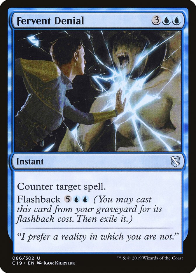 Fervent Denial [Commander 2019] Magic: The Gathering