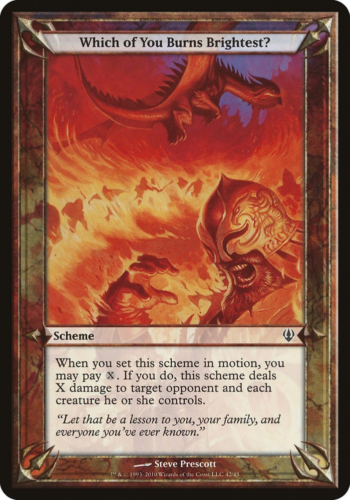 Which of You Burns Brightest? (Schemes) [Archenemy Schemes] Magic: The Gathering