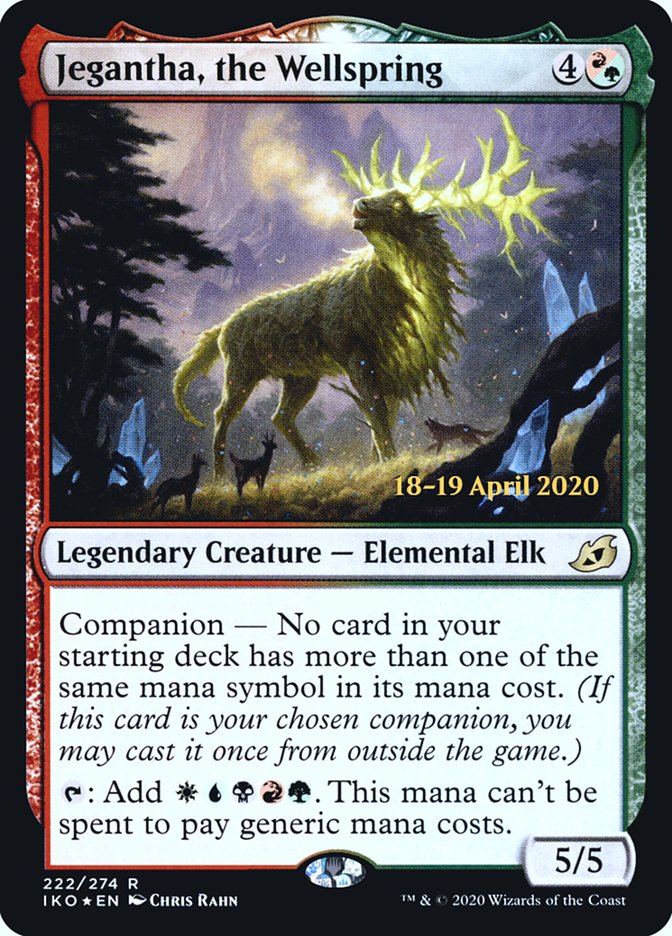 Jegantha, the Wellspring [Ikoria: Lair of Behemoths Prerelease Promos] Magic: The Gathering