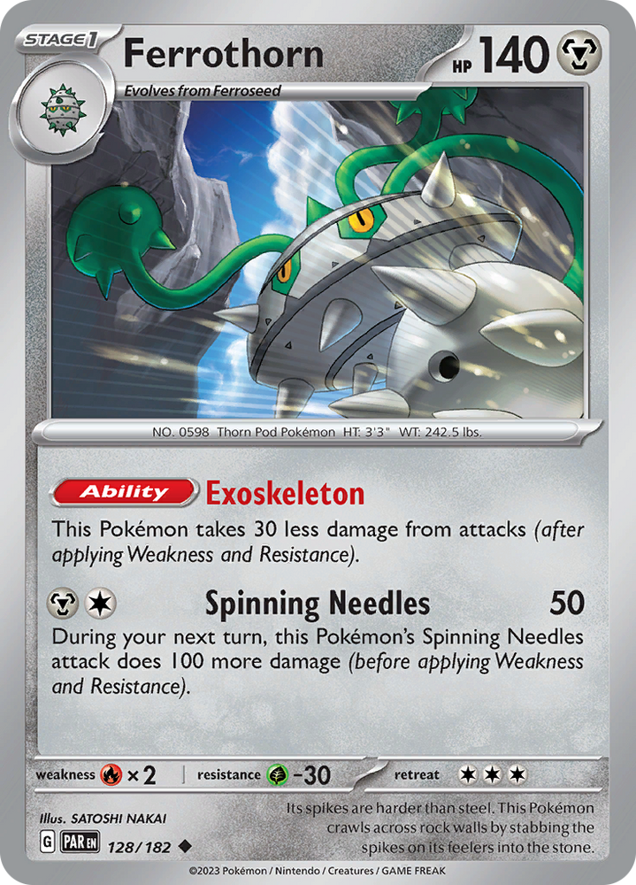 Ferrothorn (128/182) [Scarlet & Violet: Paradox Rift] Pokémon