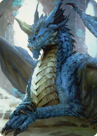 Young Blue Dragon Art Card [Commander Legends: Battle for Baldur's Gate Art Series] Magic: The Gathering