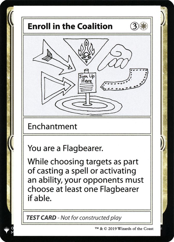 Enroll in the Coalition [Mystery Booster Playtest Cards] Magic: The Gathering