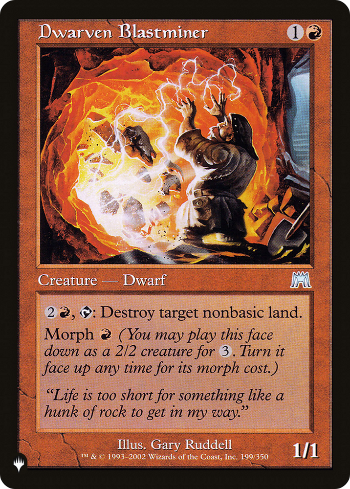 Dwarven Blastminer [The List] Magic: The Gathering
