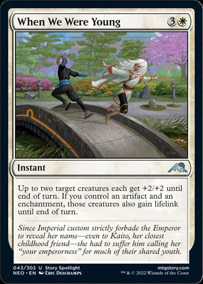 When We Were Young [Kamigawa: Neon Dynasty] Magic: The Gathering