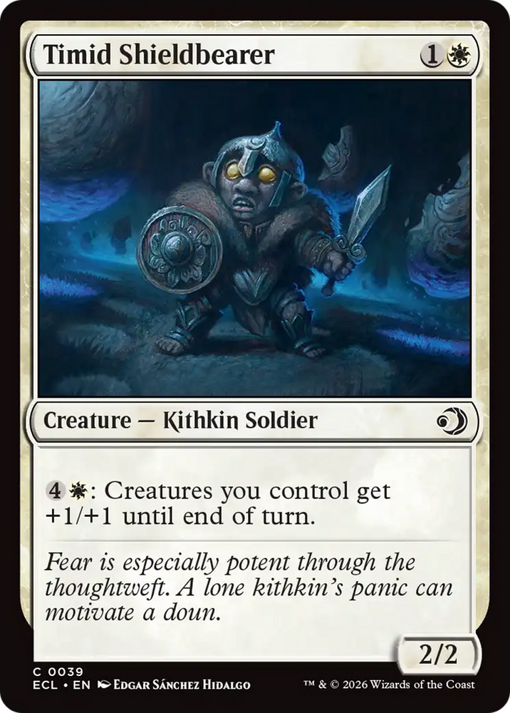 Timid Shieldbearer [Lorwyn Eclipsed] Magic: The Gathering