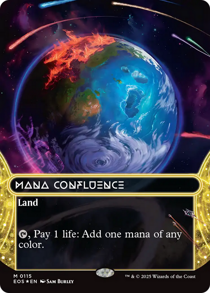 Mana Confluence (0115) (Borderless) (Galaxy Foil) [Edge of Eternities: Stellar Sights] Magic: The Gathering