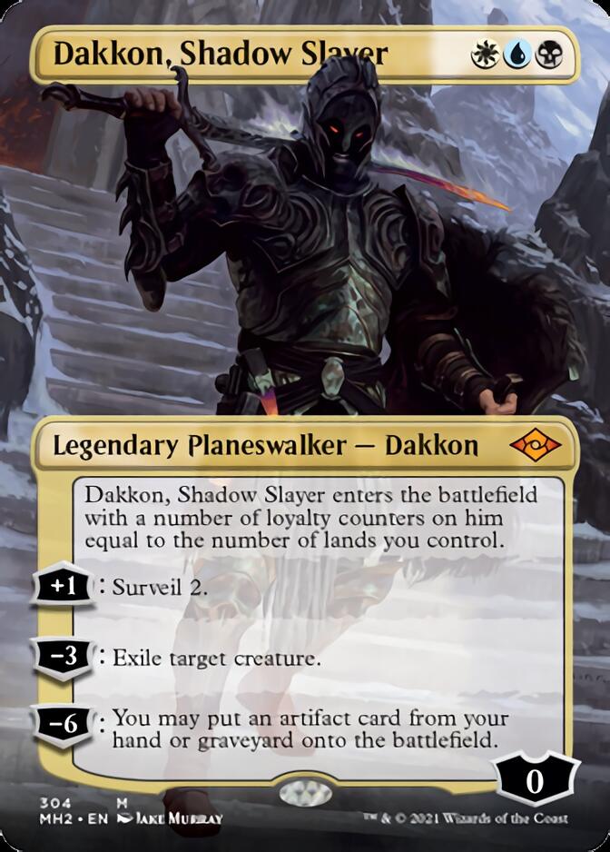 Dakkon, Shadow Slayer (Borderless) [Modern Horizons 2] Magic: The Gathering