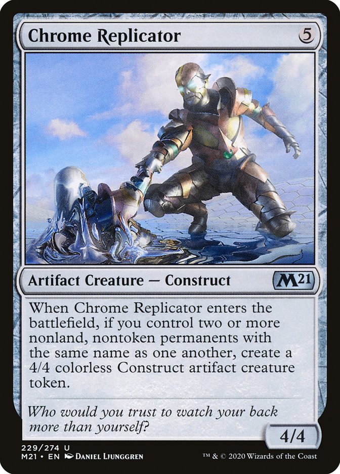 Chrome Replicator [Core Set 2021] Magic: The Gathering