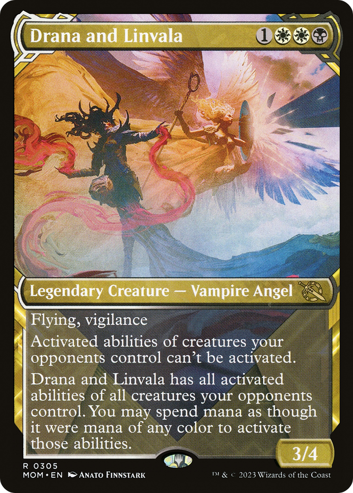 Drana and Linvala (Showcase Planar Booster Fun) [March of the Machine] Magic: The Gathering