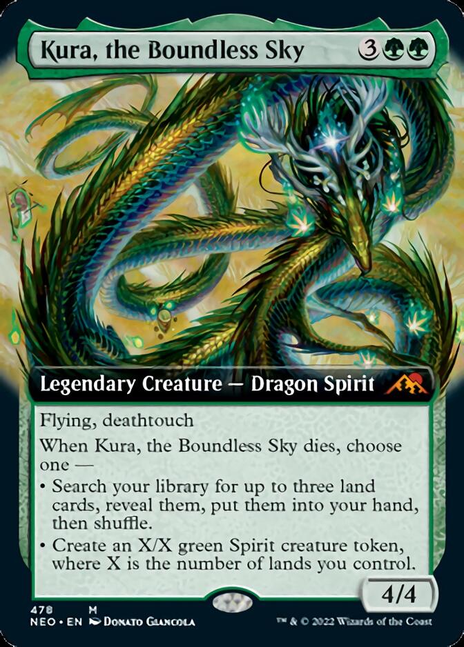Kura, the Boundless Sky (Extended Art) [Kamigawa: Neon Dynasty] Magic: The Gathering