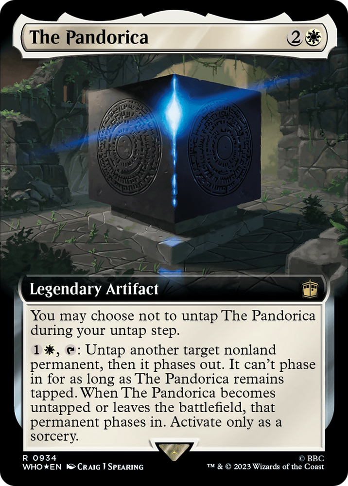 The Pandorica (Extended Art) (Surge Foil) [Doctor Who] Magic: The Gathering
